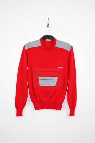 Cerruti 1881, CERRUTI 1881 80'S VINTAGE JIMMY CONNORS TENNIS WOOL JUMPER,RETRO,SIZE:MEDIUM