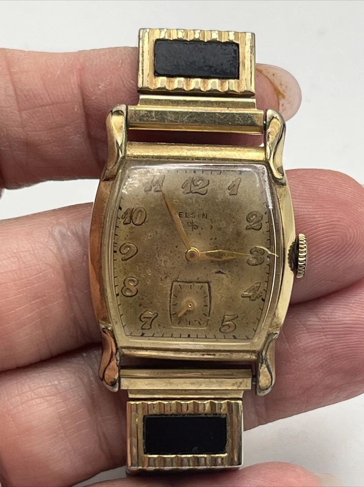 SUPER RARE 1950s ELGIN Durapower Watch  10K GF - Original Box/Paperwork - Image 3 of 4