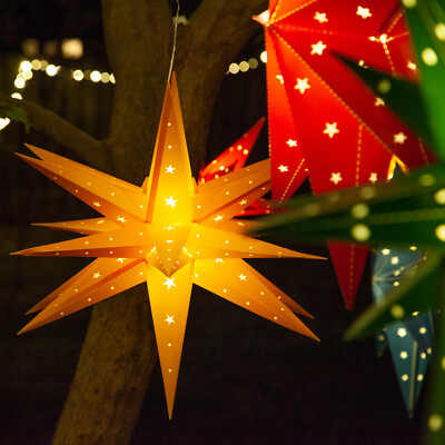 Moravian Aurora Superstar Light LED Foldable Hanging Christmas Decoration