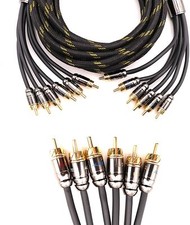 Elite Audio EA-PRO620 100% OFC Copper 6 Channel 20' ft RCA Interconnect Cable