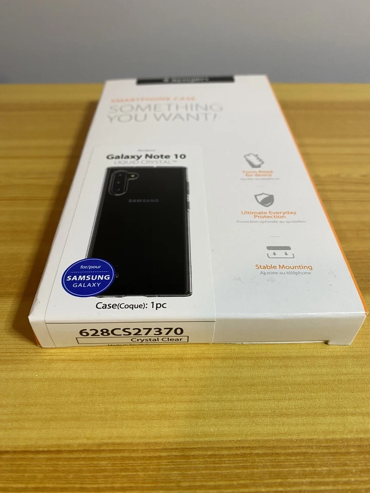 Galaxy Note 10 Case, Spigen Liquid Crystal Cover - Crystal Clear 628CS27370 - Image 3 of 3