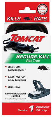 5 PAK Tomcat Secure Kill Rat Trap is a 1-touch set trap that features a secur...