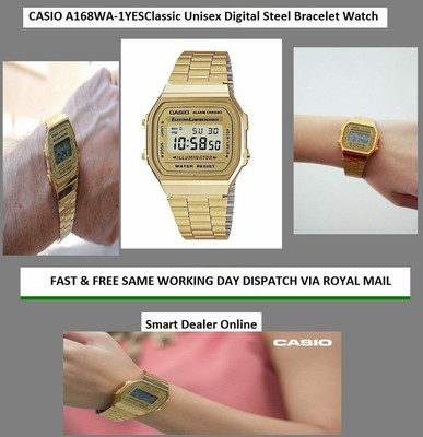 casio a168wa gold
