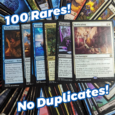 100 MTG Rares Card Lot Magic: The Gathering Collection - No Duplicates! All  Rare | eBay