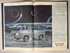 TOYOTA SPACE CRUISER 15X22" 1983 Poster Sized Advert L340