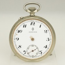 Rar JUNGHANS Antique Pocket Watch Men's no fusee duplex chronometer no repeater