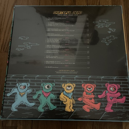 GRATEFUL DEAD LIVE AT MADISON SQUARE GARDEN 03/81 - 180-GRAM VINYL 5-LP SET NEW - Picture 2 of 2