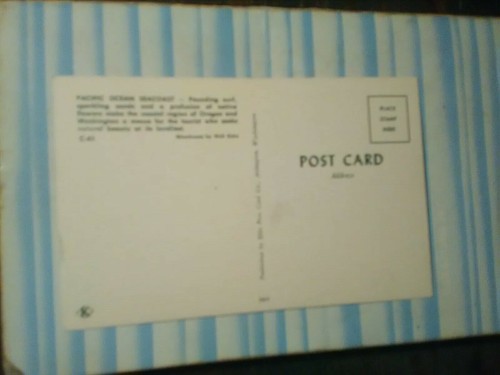 VINTAGE POST CARD PACIFIC OCEAN SEACOAST REGIONS OREGON & WASHINGTON - Picture 2 of 12