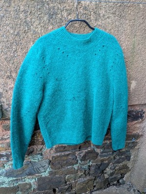 Other Stories Women's Green Alpaca Wool Mix Jumper Size M