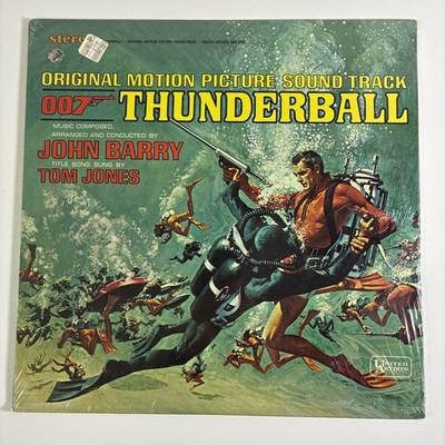 James Bond 007 Thunderball Soundtrack LP United Artists 5132 SEALED DRILL HOLE