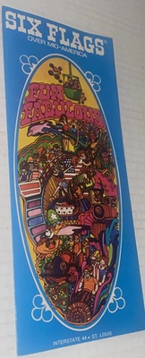 #ad Vintage 1973 Six Flags Over Mid America St. Louis Amusemt Pk Brochure Guide $16.99