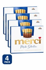 Merci Milk Selection Chocolate 4 Pack Gift Box Assorted Milk Chocolates Storck