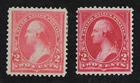 CKStamps: US Stamps Collection Scott#248 Tiny Thin, 250 Mint H OG