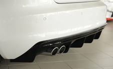 Audi A3 Non S-Line (8V) (2012-2016) RIEGER Rear Bumper Diffuser  - GLOSS BLACK