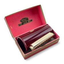 Vintage M. Hohner Echophone Harmonica w/ Echo Chamber  Original Box Germany