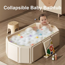 Collapsible Baby Bathtub   Foldable Travel Tub for Infants  Toddlers 6M  3Y
