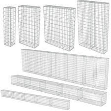 Gabione Steingabionen Steinkorb Gabionenwand Drahtkorb Säule Verzinkter Stahl