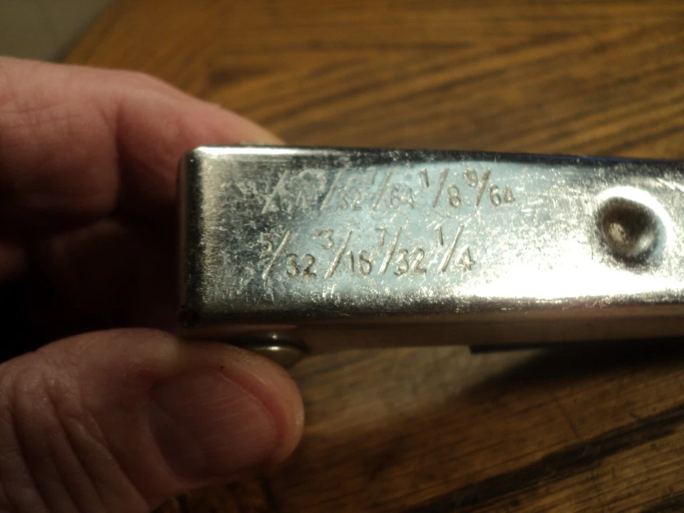 Vintage Allen or Hex Key Wrench Set Tool 4-1/4" long Unbranded 5/64" thru 1/4" - Image 2 of 4