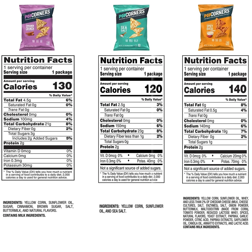 PopCorners Variety Pack Chips (1 oz, 28 ct.) - Great Price $24.29 - Image 2 of 4