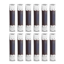 12Pcs Metal Internal Flex Frame, 7cm/2.8" Purse Frame Handbag Hinges, Silver
