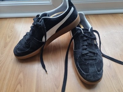 Puma Palermo Black Lace Up Herren Black Feather, Sneaker UK 9,5