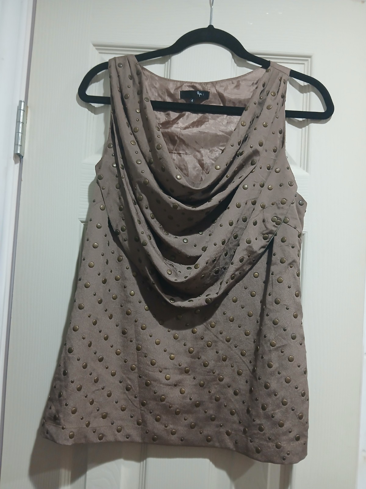 Ryu brown Blouse Size large - image 1