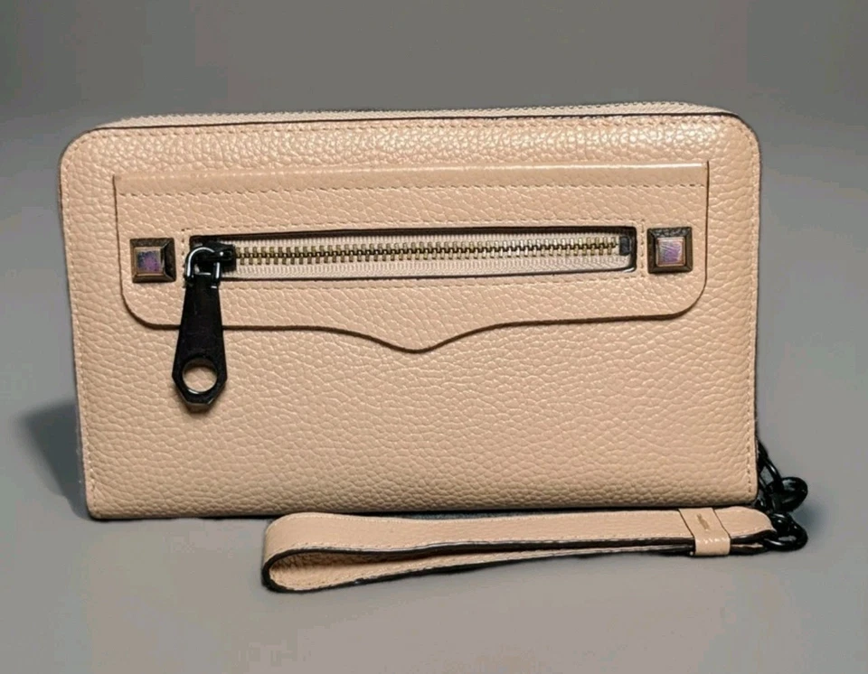 Rebecca Minkoff Regan Universal Smart Phone Leather Wristlet Wallet - Tan - Image 2 of 4