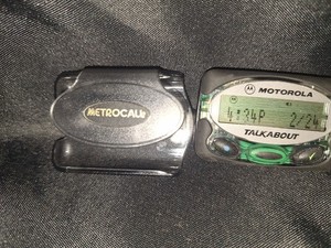 Motorola TalkAbout T350 Pager Beeper Belt Clip - Alphanumeric Word Message WORKS