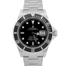 NUOVO 2023 NOS ROLEX SUBMARINER DATA ACCIAIO NERO SERIE CASUALE 40mm 16610 SCATOLA