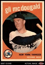 1959 Topps #345 Gil McDougald Yankees 7.5 - NM+