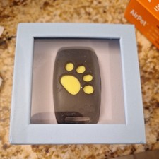 Dog  Cat GPS Pet Tracker With Collar Black/Yellow Medium