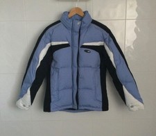 KILLY SKI JACKET BLUE/BLACK/WHITE DOWN FILLED SIZE 12   NEW