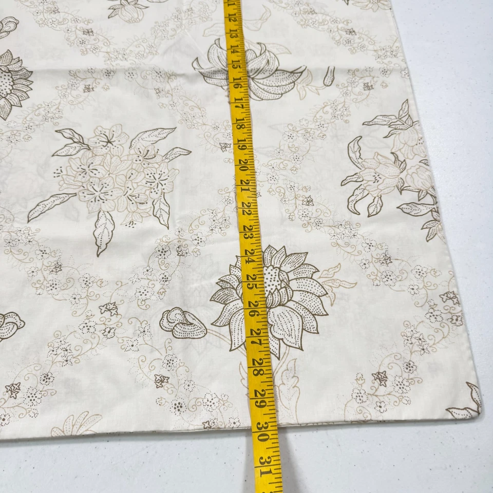 Funda de Almohada Vintage Sears Estándar Floral Marrón Grandes Flores Mezcla EE. UU. Y2K 90S 80 Foto 4 de 4