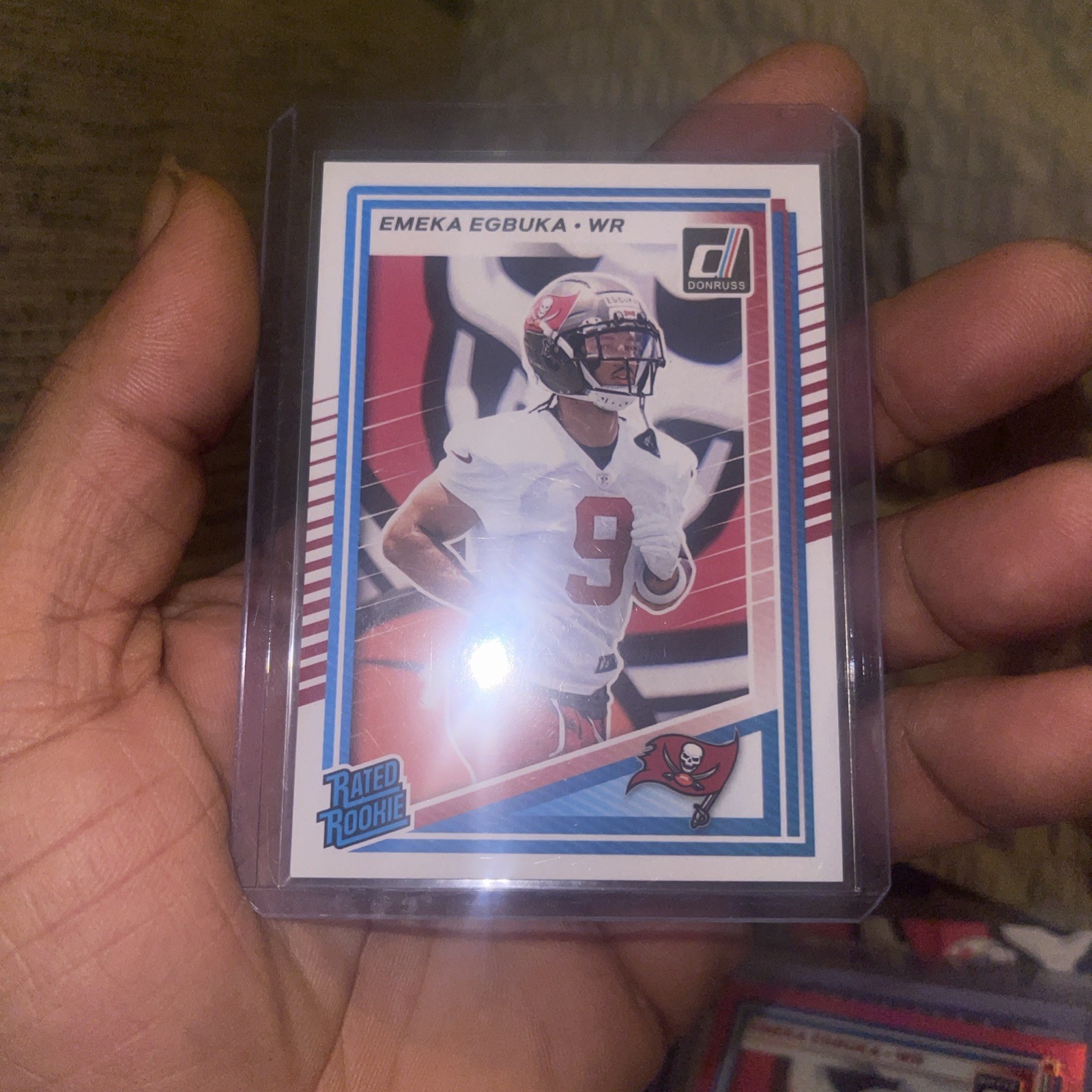 2025 Panini Donruss - Rated Rookie Emeka Egbuka #375 Optic Preview Holo Prizm...