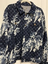 Louis Vuitton blue LV Monogram Trucker Jacket FR46