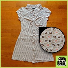 Vintage Y2K Wet Seal Drop Waist Tshirt  Dress Stretch Soft Snaps Cap Sleeve Mod
