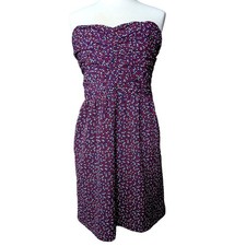 Gap Women's Strapless Mini Party Dress Size 20 Colorful Triangle Pattern Pockets