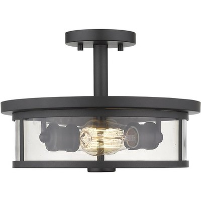 Z-Lite 462SF14-BRZ Savannah Semi-Flush Mount Bronze