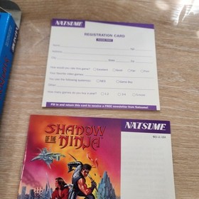 Shadow of the Ninja Nintendo Entertainment System NES-CIB-NM.