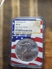 2020 American Silver Eagle NGC MS70 New Year's Edition Flag Core Rare E139