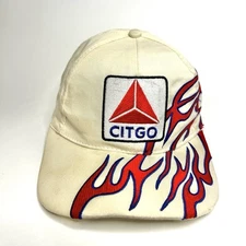 Vintage 90’s Drew Pearson Micheal Waltrip Citgo NASCAR Flames SnapBack Hat Cap