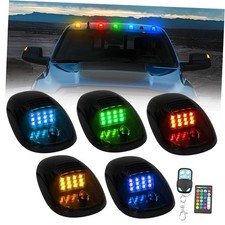 5 Pcs Rgb Led Cab Lights Smoked Cab Roof Running Top Marker Light Rgb Light