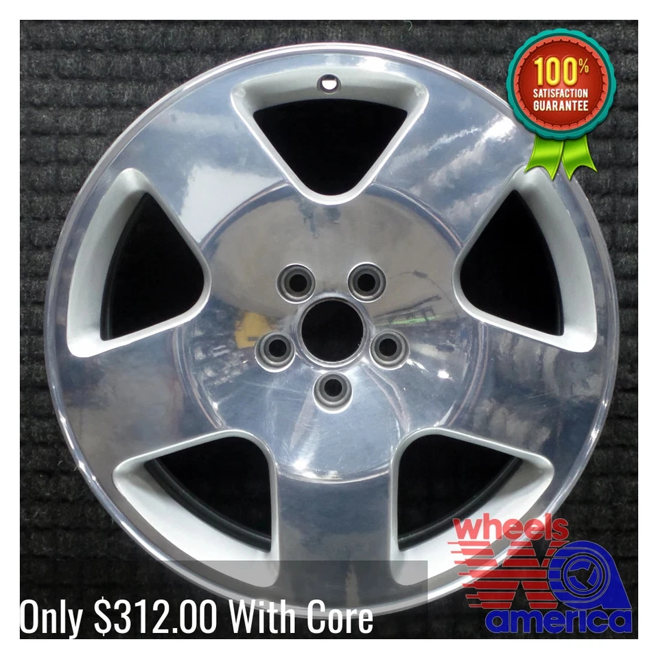 Wheel Rim Audi TT 17 2000-2006 8N0601025HZ33 Polished OEM Factory OE 58726 - Image 2 of 4