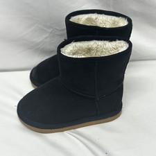 Old Navy Black Cozy Boots 7 Toddler Girl