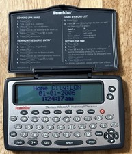 Franklin MWD-460 Merriam-Webster Handheld Dictionary Thesaurus Games WORKS GREAT