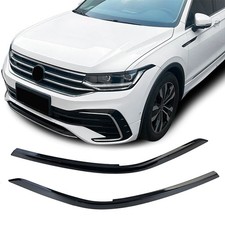Scheinwerferblenden Böser Blick Für VW Tiguan AD1 Facelift 2020-24 Schwarz Glanz