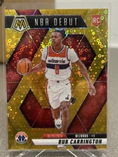 2024-25 Panini Mosaic Bub Carrington #259 Gold Disco /10 - NBA Debut - Rc Rookie