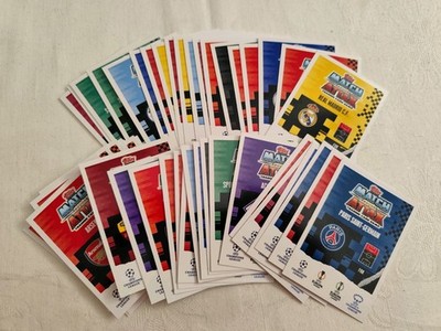 Match Attax Champions League Extra 23/24 50 gemischte Foil Glitzer Konvolut Lot 