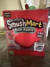 NEW Crazy Fun SmushMart Scented Red Apple Squishy Squeeze Toy, Ages 6 RMS