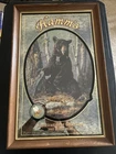Vintage 1992 Hamm’s Pabst Beer American Bear Collection Mirror Sign - Black Bear